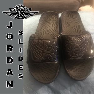 Nike Jordan Men Hydro 7 Black Slide Sandals Sz 10